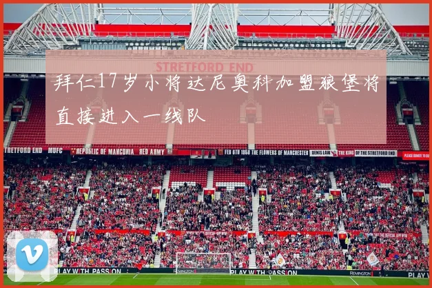 拜仁17岁小将达尼奥科加盟狼堡将直接进入一线队